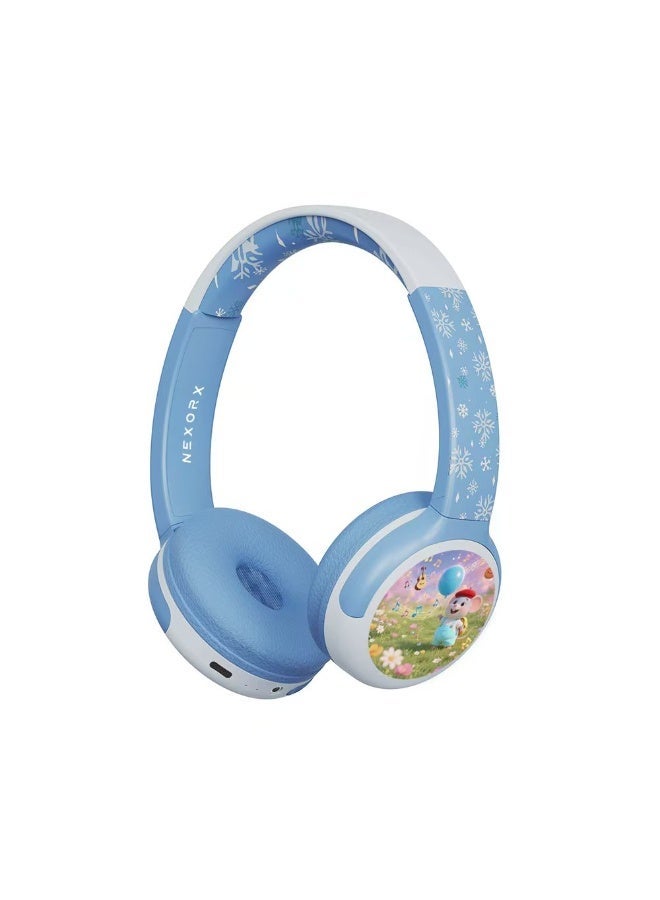 NEXORX NexTunes 001 Junior Kids Headphones – Bluetooth 5.3, 8 Hours Playtime, Built-in Mic, Safe 85dB Volume Limit, Comfortable & Lightweight for Ages 3+ - Image 1